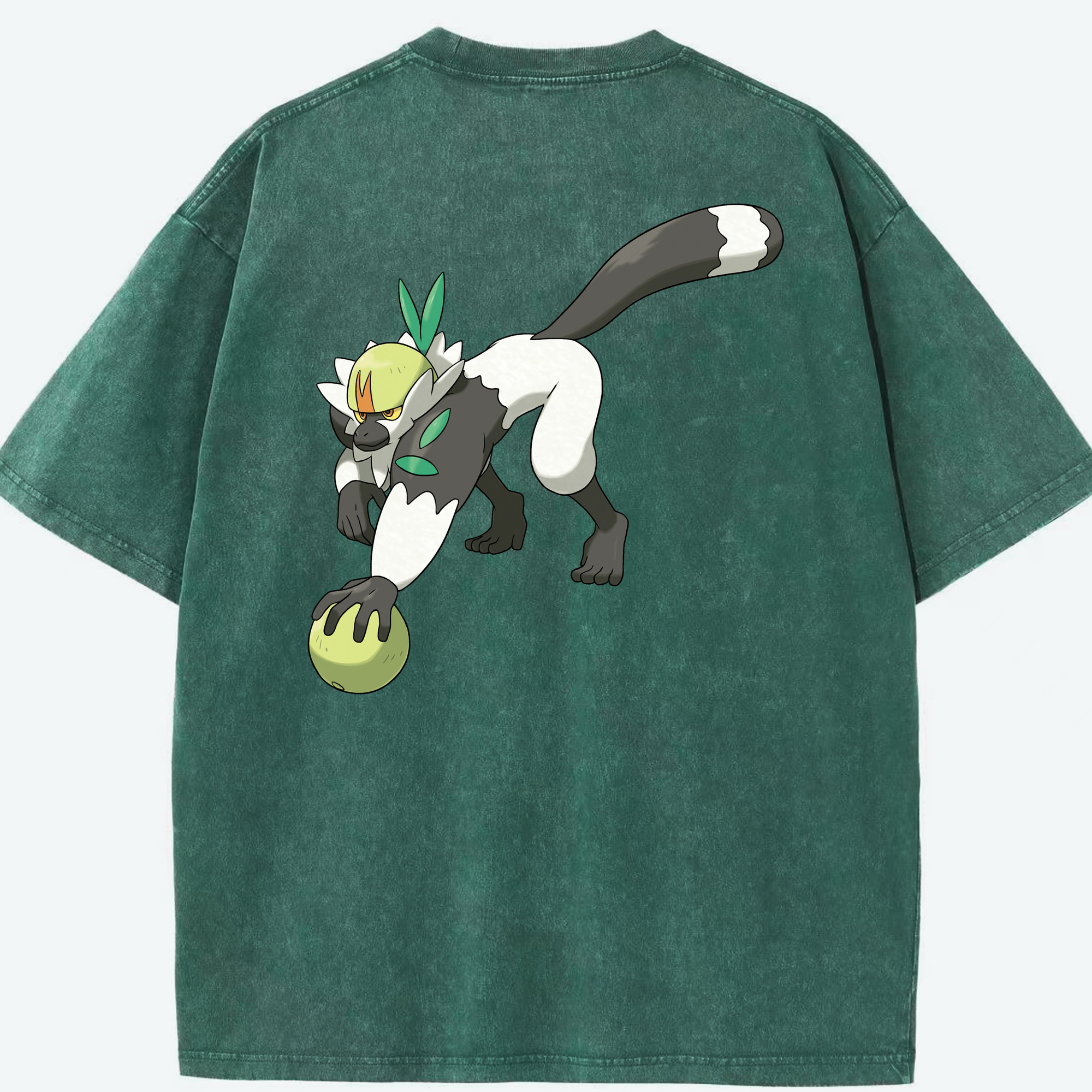 （画像用） ポケットモンスター Pokémon 綿100% ヴィンテージ風 半袖Tシャツ（背面プリント）